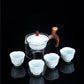 【🥰Doceniać życie】🍵Ceramiczny zestaw do herbaty w stylu vintage
