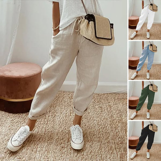 【S-3XL】💕Casualowe spodnie damskie z bawełny i lnu