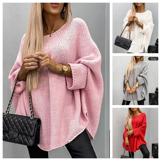 【✨Elegancki i pewny siebie】🌸Elegancki sweter damski z dzianiny z pelerynką