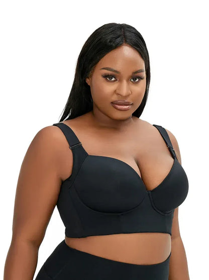 【✨2025 Nowe produkty】💟Niebrudzący biustonosz plus size w głębokie V