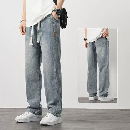 【M-4XL】👖Męskie luźne proste dżinsy - Relaks i wygoda