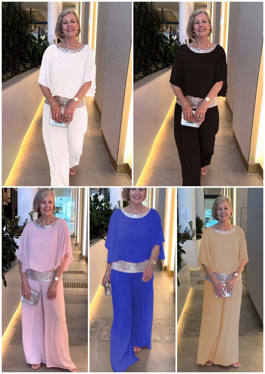 【M-3XL】👚👖 Elegancki damski zestaw（2 sztuk）
