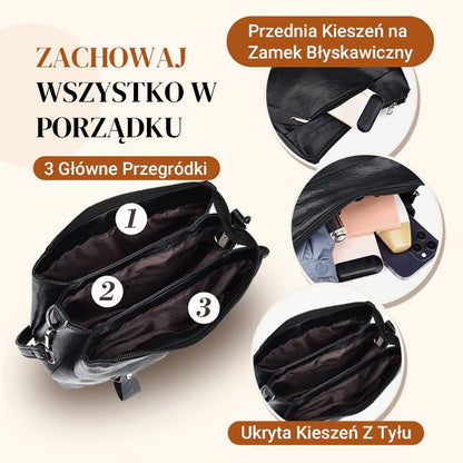 【🎊Elegancki i pewny siebie】👜Damska torebka na ramię z miękkiej skóry