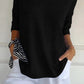 【M-4XL】💖Jednokolorowy dzianinowy top z dekoltem w serek