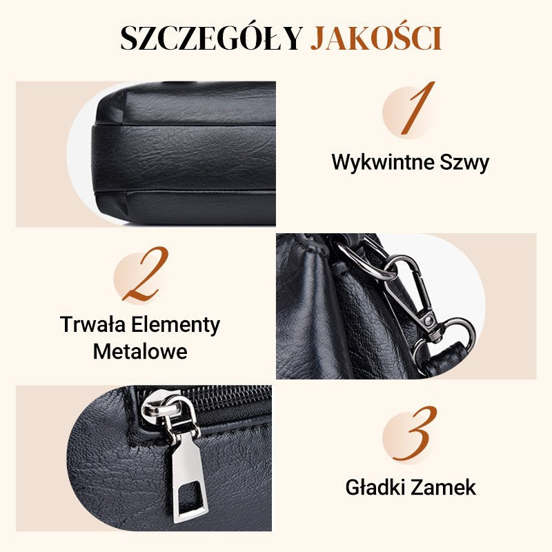 【🎊Elegancki i pewny siebie】👜Damska torebka na ramię z miękkiej skóry