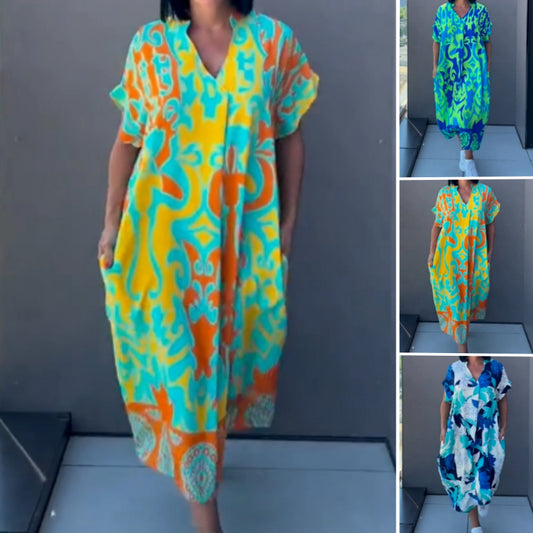 【S-3XL】🌸Elegancka sukienka z nadrukiem