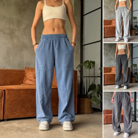 【S-3XL】👖Luźne spodnie damskie z elastycznym pasem