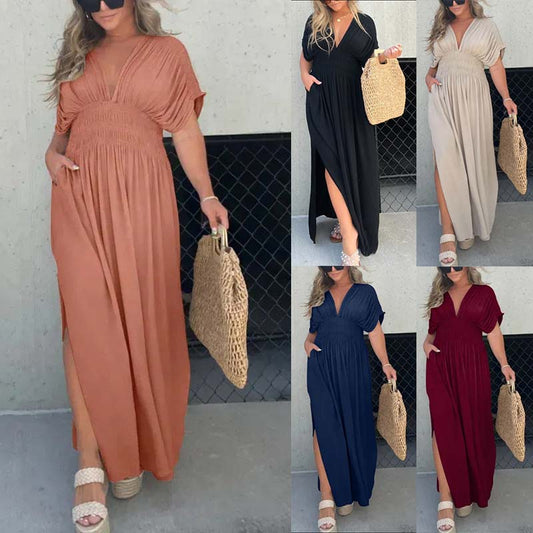 【M-3XL】💃Seksowna plisowana elegancka długa sukienka
