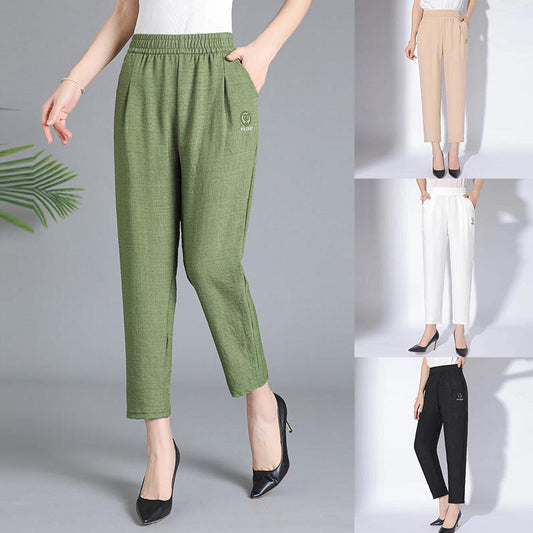 【2XL-4XL】👖Damskie spodnie casualowe w jednolitym kolorze