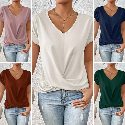 【S-2XL】👚Casualowa koszulka z krótkim rękawem dla kobiet