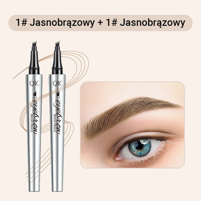 【🔥Kup 1 i otrzymaj 1 gratis】☔Wysokiej jakości wodoodporna kredka do brwi 4 Fork