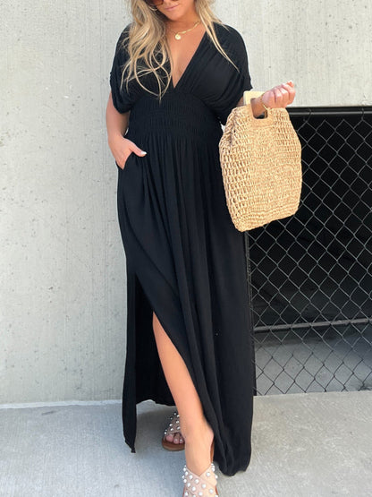 【M-3XL】💃Seksowna plisowana elegancka długa sukienka