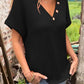 【M-2XL】👚Damski stylowy top z krótkim rękawem z dekoltem w szpic