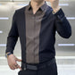 【M-4XL】👔Męska koszula Patchwork w stylu Business Casual