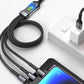 🔥Pakiet wartości⚡przezroczysty kabel do superszybkiego ładowania 3 w 1 Glow