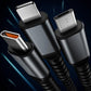 🔥Pakiet wartości⚡przezroczysty kabel do superszybkiego ładowania 3 w 1 Glow