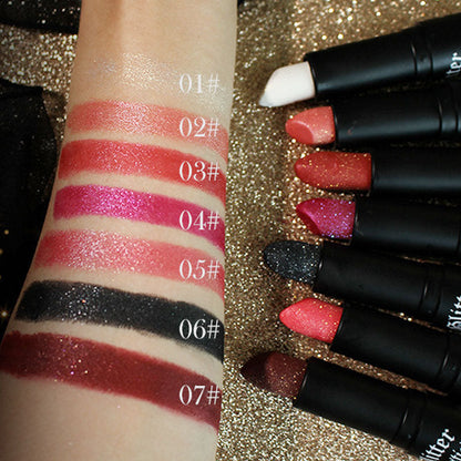 【✨Kup 1 i otrzymaj 1 gratis】💄Pomadka z brokatem 3D