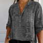 【M-4XL】🥼Elegancka koszula z klapami z nadrukiem