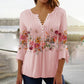 【M-4XL】🌸Damska koszulka z nadrukiem V-neck