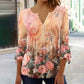 【M-4XL】🌸Damska koszulka z nadrukiem V-neck
