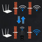 ⚡Wzmacniacz sygnału WiFi - 📶Zapewnia dobre wrażenia z korzystania z Internetu