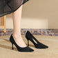 👠Czarne szpilki damskie z czubkiem w szpic - ✨Elegancki i pewny siebie