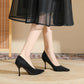 👠Czarne szpilki damskie z czubkiem w szpic - ✨Elegancki i pewny siebie