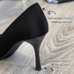 👠Czarne szpilki damskie z czubkiem w szpic - ✨Elegancki i pewny siebie