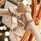 ✨Elegancja jest prosta👡Sandały na szpilce z odkrytymi palcami z kryształkami górskimi