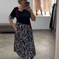 【M-4XL】👗Damska casualowa sukienka patchworkowa