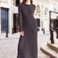 【✨Elegancki i intelektualny】👗Eleganckie damskie sukienki maxi z dzianiny