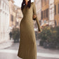 【✨Elegancki i intelektualny】👗Eleganckie damskie sukienki maxi z dzianiny