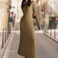 【✨Elegancki i intelektualny】👗Eleganckie damskie sukienki maxi z dzianiny