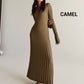 【✨Elegancki i intelektualny】👗Eleganckie damskie sukienki maxi z dzianiny
