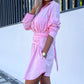 【💗2024 Nowe produkty】👗Modna damska sukienka koszulowa w jednolitym kolorze