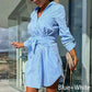 【💗2024 Nowe produkty】👗Modna damska sukienka koszulowa w jednolitym kolorze