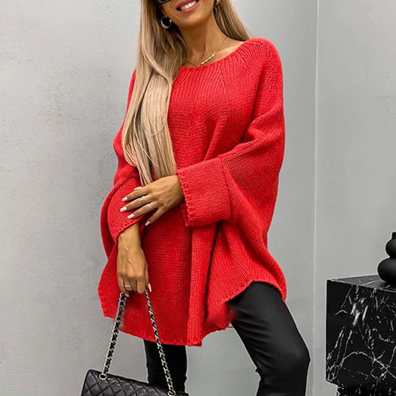 【✨Elegancki i pewny siebie】🌺Elegancki sweter damski z dzianiny z pelerynką