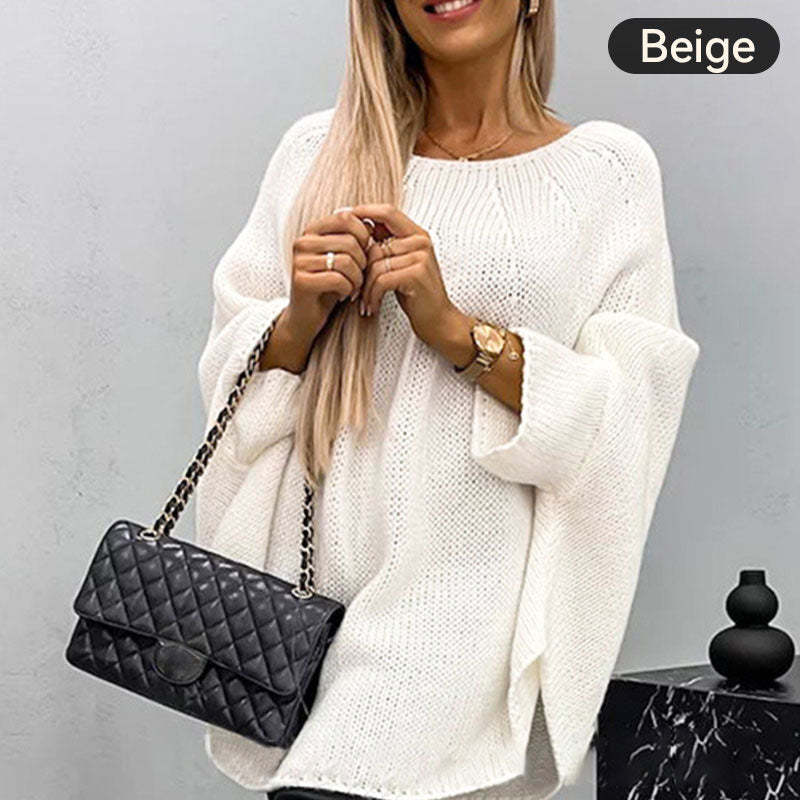 【✨Elegancki i pewny siebie】🌺Elegancki sweter damski z dzianiny z pelerynką