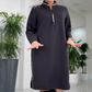 【✨2024 Nowe produkty】🍁Casualowa luźna sukienka oversize o długości midi