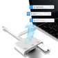 【⚡Szybkie podłączanie wszystkich urządzeń】📲3 w 1 Czytnik kart SD/TF/USB