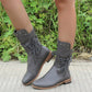 【🎊2025 Nowe produkty】👢Krótkie buty retro z grubym obcasem