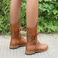 【🎊2025 Nowe produkty】👢Krótkie buty retro z grubym obcasem