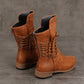 【🎊2025 Nowe produkty】👢Krótkie buty retro z grubym obcasem