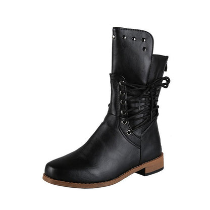 【🎊2025 Nowe produkty】👢Krótkie buty retro z grubym obcasem