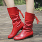 【✨Nowe produkty 40% taniej】👢Damskie sznurowane botki do połowy łydki na wysokim obcasie