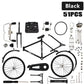 【✨2025 Najnowszy model】🚴Zabawkowy model roweru, który można złożyć