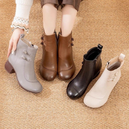 【✨2025 Nowe produkty】👢Damskie botki na wysokim obcasie w stylu retro