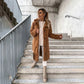 【❄️Niezbędny do utrzymania ciepła w zimie】🔥Elegancki tweedowy płaszcz