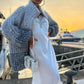 【✨2025 Nowe produkty】🌈Sweter z dzianiny w jednolitym kolorze z cekinami