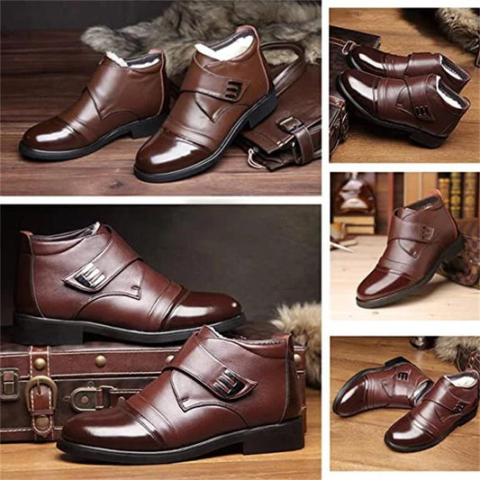 【✨2025 Nowe produkty】👞Zimowe ciepłe skórzane buty biznesowe